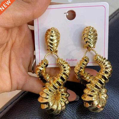 Dubai Bridal Erings for Women Exaggerate Gold Plated 8 Sha