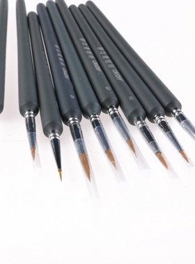 9Pcs Brush Pen For Sketched Outline Lines Gouache Watercolor