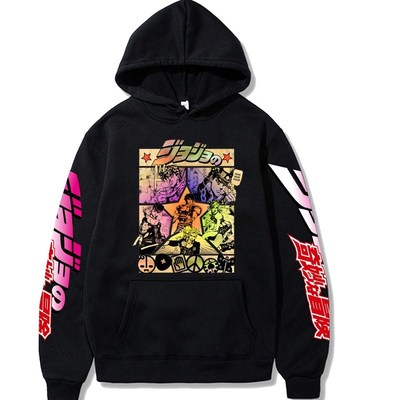 2021 Harajuku JOJO's Bizarre Adventure Unisex Hoodies Ja
