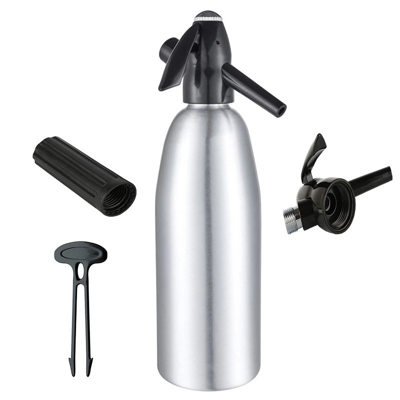 Siphon Soda Water Maker 1L Water Bubble Generator Aluminum S