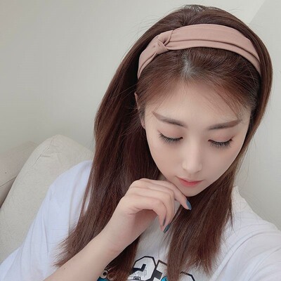 Korean hairband black simple hair accessories bangs hair cli