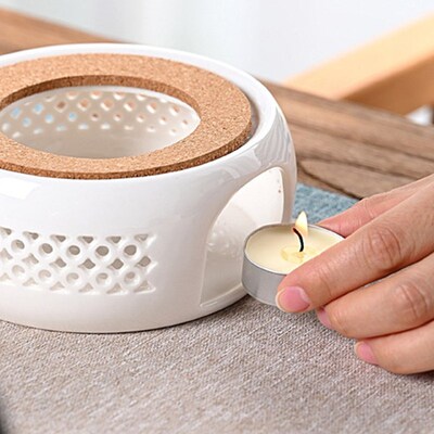 1Pc Tea Warmer Candle Stand Teapot Heater Base Ceramic Or St