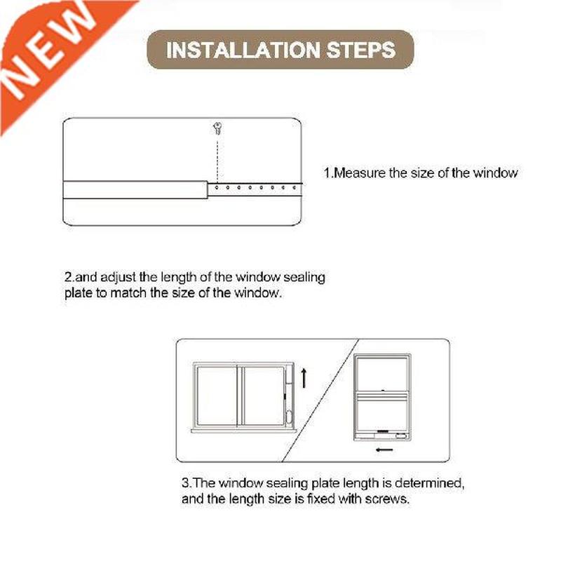 AC Window Seal Kit Portable AC Vent Hose Kit For Most