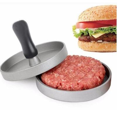 1 Set Round Shape Hamburger Press 12cm Meat Beef Grill Burge