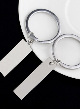Personalized Customize Engraved Tags Keychain Stainless Ste