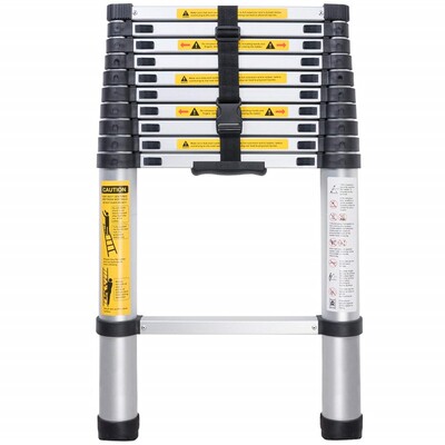 Telescopic Ladder EN131 10.5ft（3.2m）Aluminum Telescopic Ex