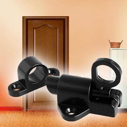 Black Window Gate Security Pull Ring Spring Bounce Door Bol