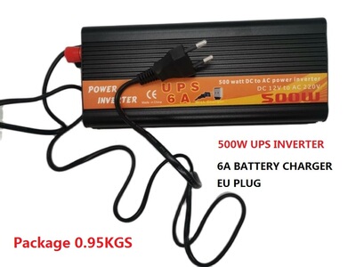UPS charger inverter 500W DC 12V to AC 220V 230V 50HZ Modifi