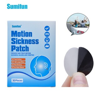 Sumifun 36Pcs/Box Anti Motion Sickness Patch Behind Ear Fas
