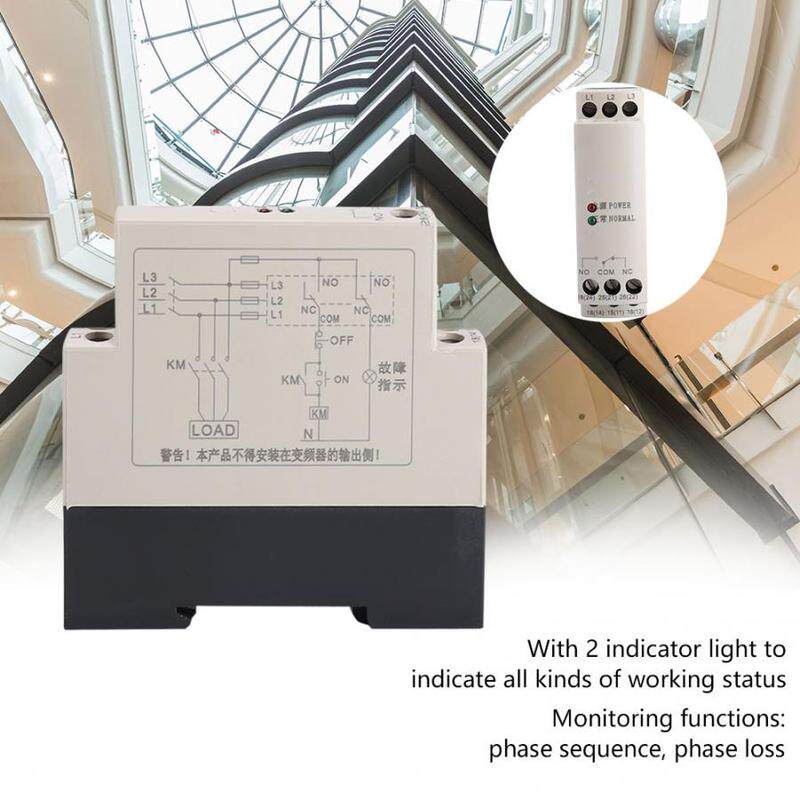 jvrd6 phase sequence protection relay three-phase monitoring