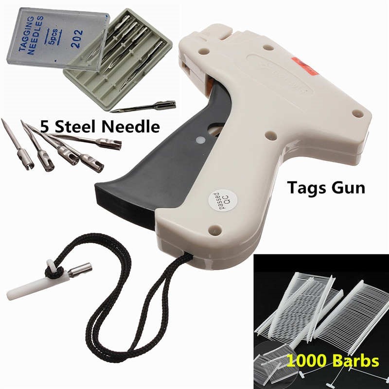 1Set Clothes Gart Price Label Tagging Tag Tools Machine+1000