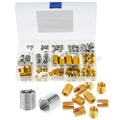 116PCS/Box M3-M12 Self-tapping Thread Slotted Sheath and Wir