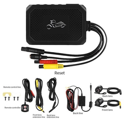 Motorcycle DVR Motorcycle Camera 1080P HD Double Lens Front