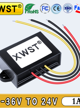XWST High Efficiency DC DC Converter 9-36V to 24V Power Inve