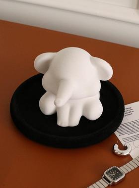 大象托盘1件创意进门玄关钥匙饰品收纳客厅电视柜酒柜托盘摆件