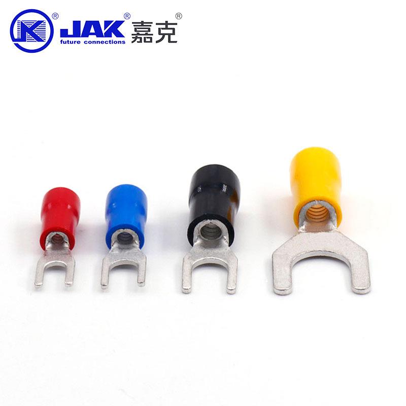 SV2新能源接线端头 光伏配线用 叉形紫铜端子 KS02 KF02冷压端子