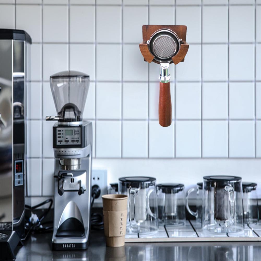 51/53/54mm两耳三耳58mm无底手柄实木支架商用家用便捷悬挂式底座