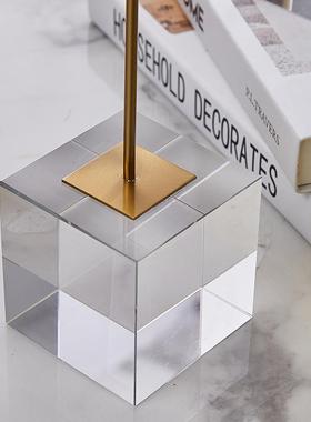 现代简约金属摆件玄关样板间桌面饰品创意电视柜美式软装家居工艺