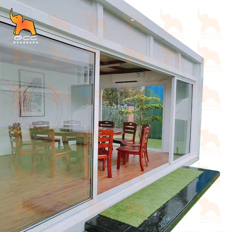 集成房屋住宅拼装模块化民宿装配式房屋 可拆卸移动玻璃房阳光房