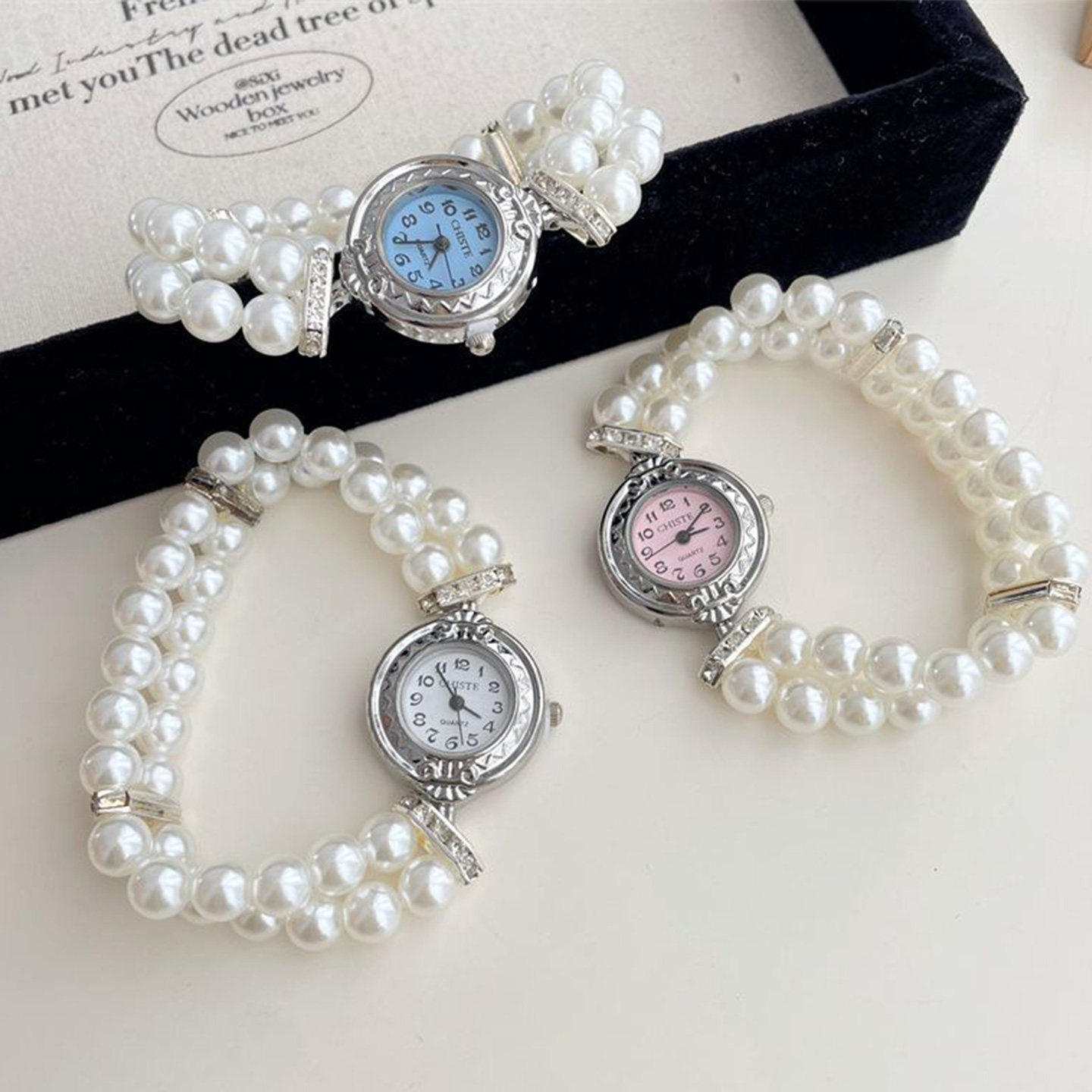 ins小香风高颜值手链手表女款学生初高中小众轻奢2026新节日礼品