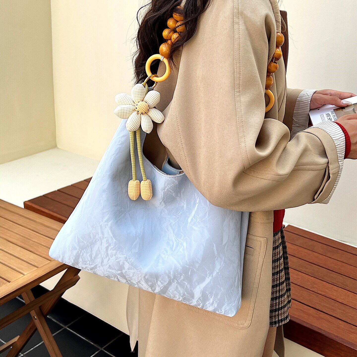 休闲大容量包包女2026新款时尚流行单肩腋下包韩系百搭通节日礼品