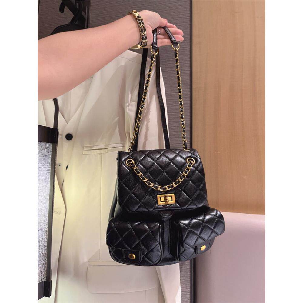 高端小香氛双肩包女式202