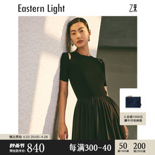 Light 女夏季 乙来 针织连衣裙短袖 裙子 凉感伊力特纱线 Eastern