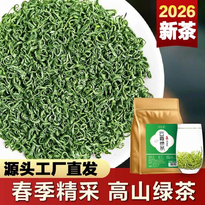 明前特级早春茶高山云雾绿茶 2025年新茶日照炒青香茶 te级A云雾