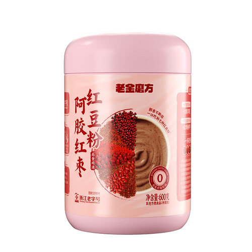 老金磨方热销山药葛根玉米粉、阿胶红枣红豆粉600g早餐冲泡