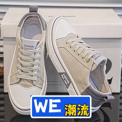 晋江市乐成体育用品帆布鞋男士春夏新款运动板鞋男士透气青少年休