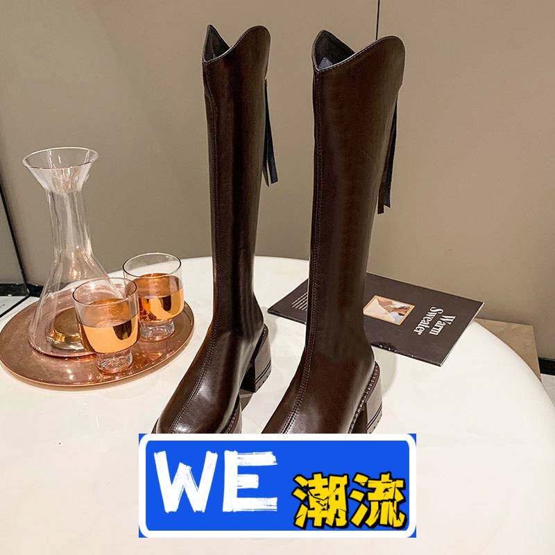 泉州维厚鞋小个底长靴女秋季新款不过膝高筒靴长筒靴女秋冬靴子