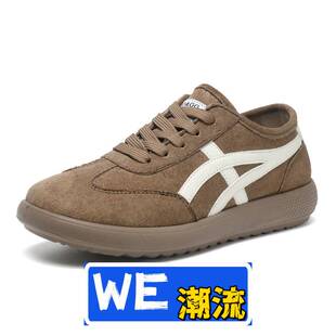 惠州市嘉星旺鞋业新款聚氨酯复古百搭平底系带轻便舒适休闲鞋运动