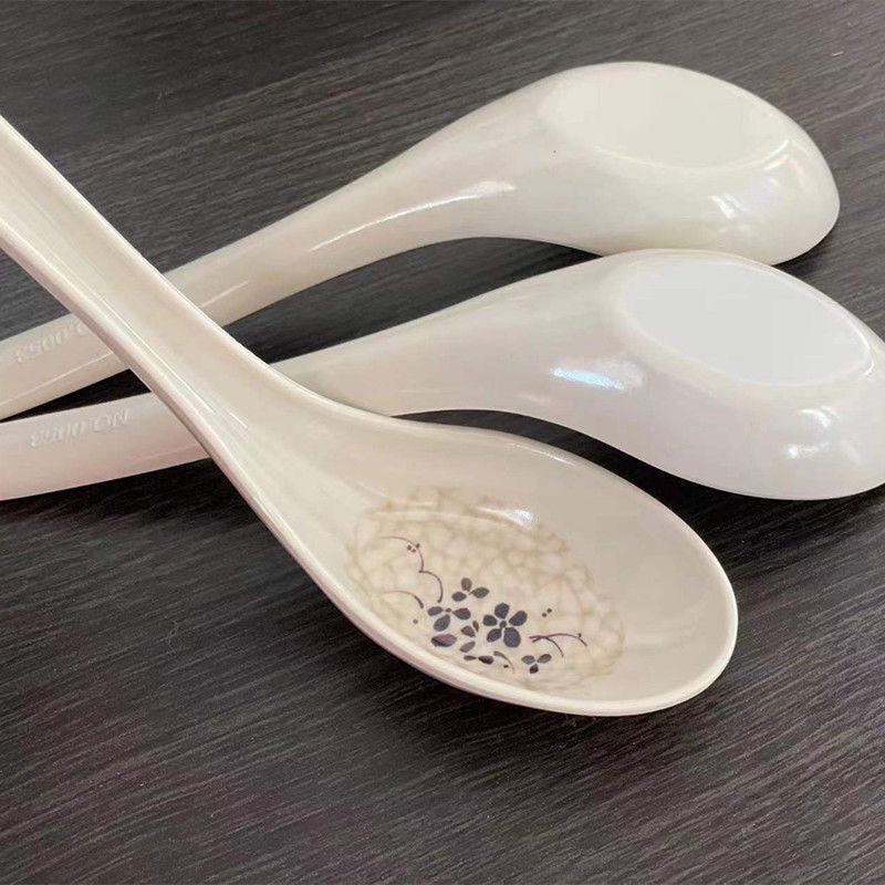 密胺勺子食品级耐高温塑料勺子长柄高档匙羹家用喝汤麻辣烫小餐勺