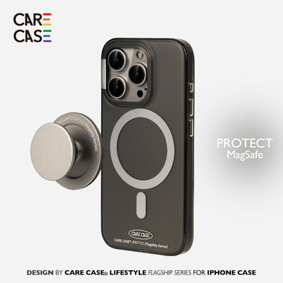 CARECASE透黑灰电镀手机壳
