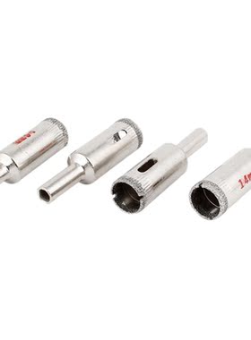 4 PCS 14mm Dia Diamond Coated Drill Marble Tile Glass Hole S
