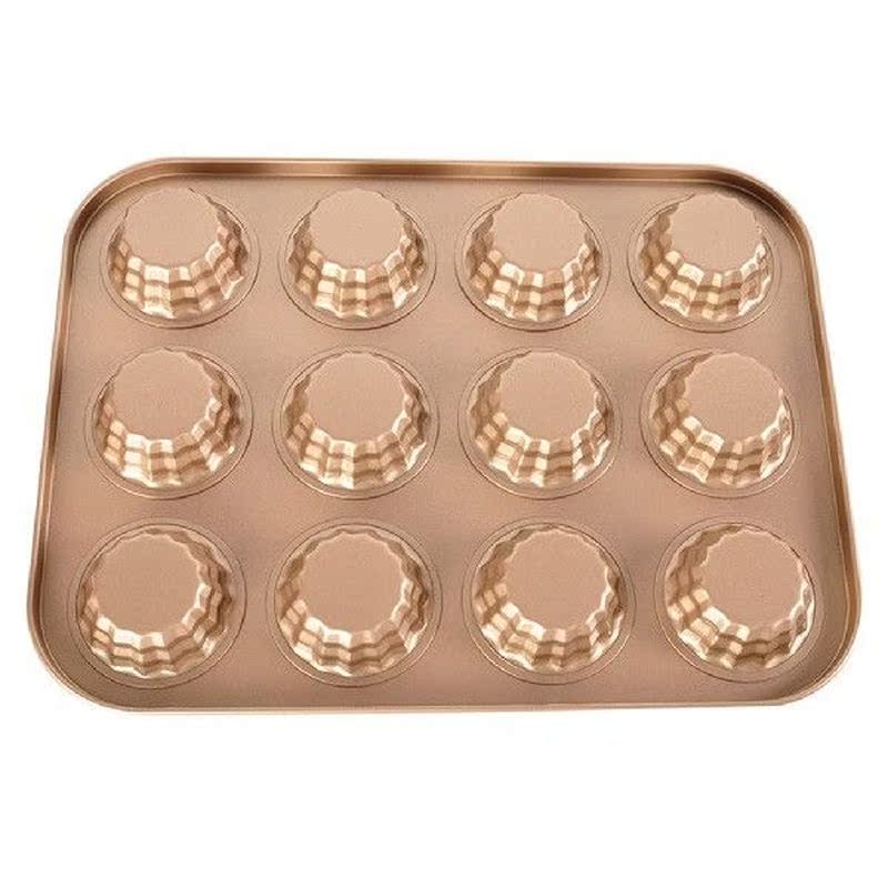 12-Cavity Flower Shape Donut Pan DIY Cake Mold Doughnut