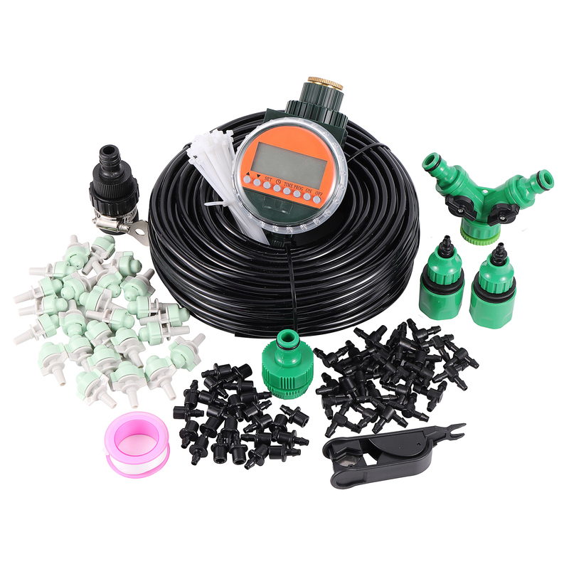 Intelligent Rain Sensor Water Timer Misting Nozzle Kit