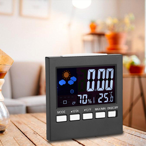 Weather Station Humidity Calendar Clock Alarm   L22