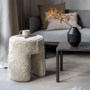 Nordic Living Room Stools Furniture White Personality Stool
