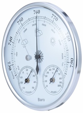 3 IN 1 Wall Mounted Barometer HouseThermometer Hygrometer Ha