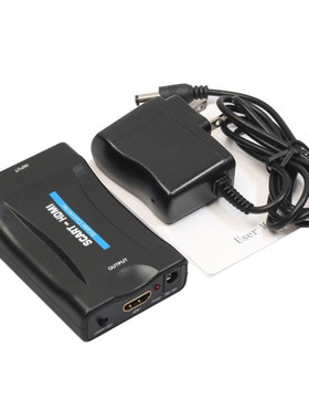 1080P SCART to HDMI Upscaler Video Audio Converter HDTV STB