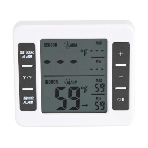 ABS Freezer Thermometer Indoor/Outdoor Temperature Sensor wi