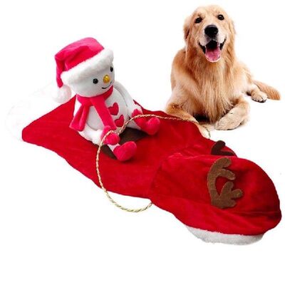 Pet Dog Christmas Costume Funny Pet Cowboy Rider Dogs