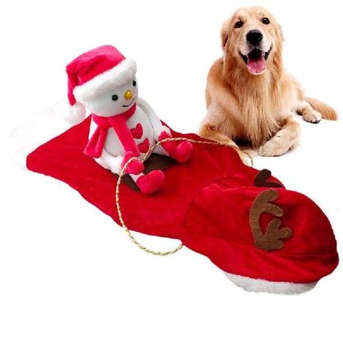 Pet Dog Christmas Costume Funny Pet Cowboy Rider Dogs