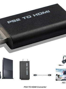PS2 To HDMI Converter HD Line Audio Adapter AV Input To HDMI