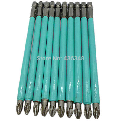 10pcs 125mm Hex Phillips Ph2 Bits Antislip Head Driver Bit H