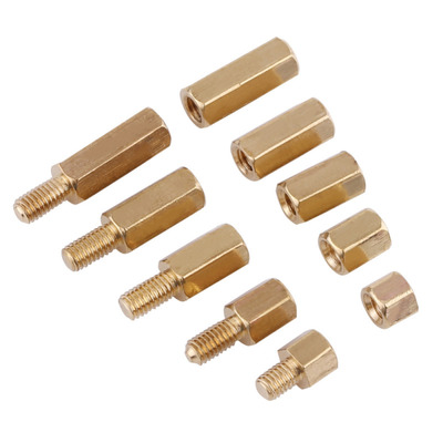 300pcs M3 Brass Standoffs Spacers Hex Stand-Off DIY Set for