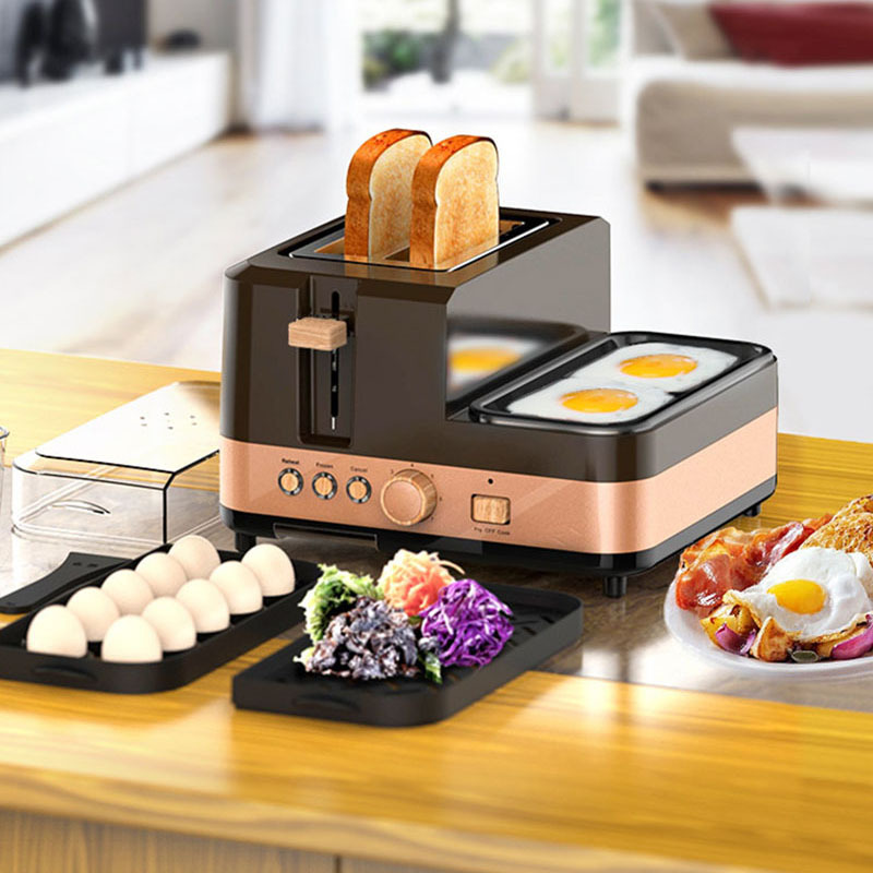 3 in 1 breakfast machine kitchen tools toast furnace automat