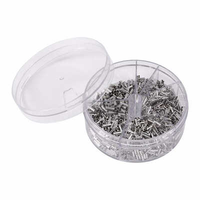 1900Pcs 5 Models Insulated Bare Copper Crimp Wire Connector