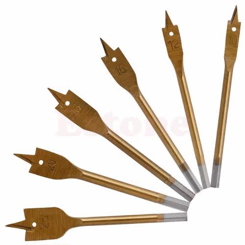 6pcs Tools Industrial Spade Paddle Flat Boring Bit L22